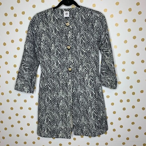 Cabi Zig Zag Stretch Ponte Knit Jacket Size XS - Picture 1 of 6